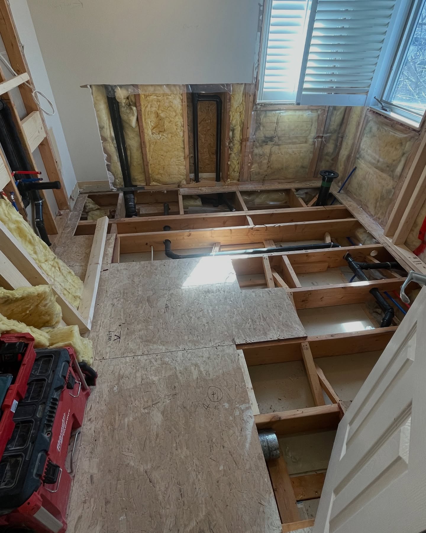 A room under construction work